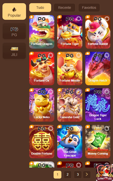 Jogos Certificados love777.com